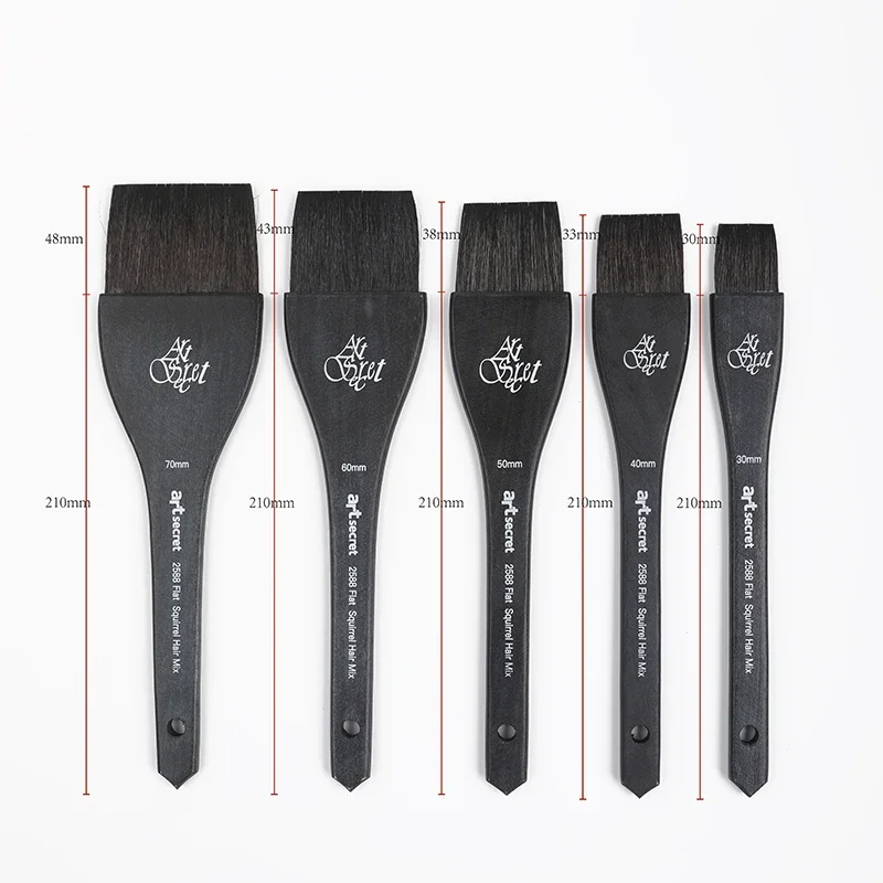 ArtSecret High Grade 2588F Oil Acrylic Watercolor Brush Synthetic Hair Free Style Multi-functional Tool Paint Art Supplies