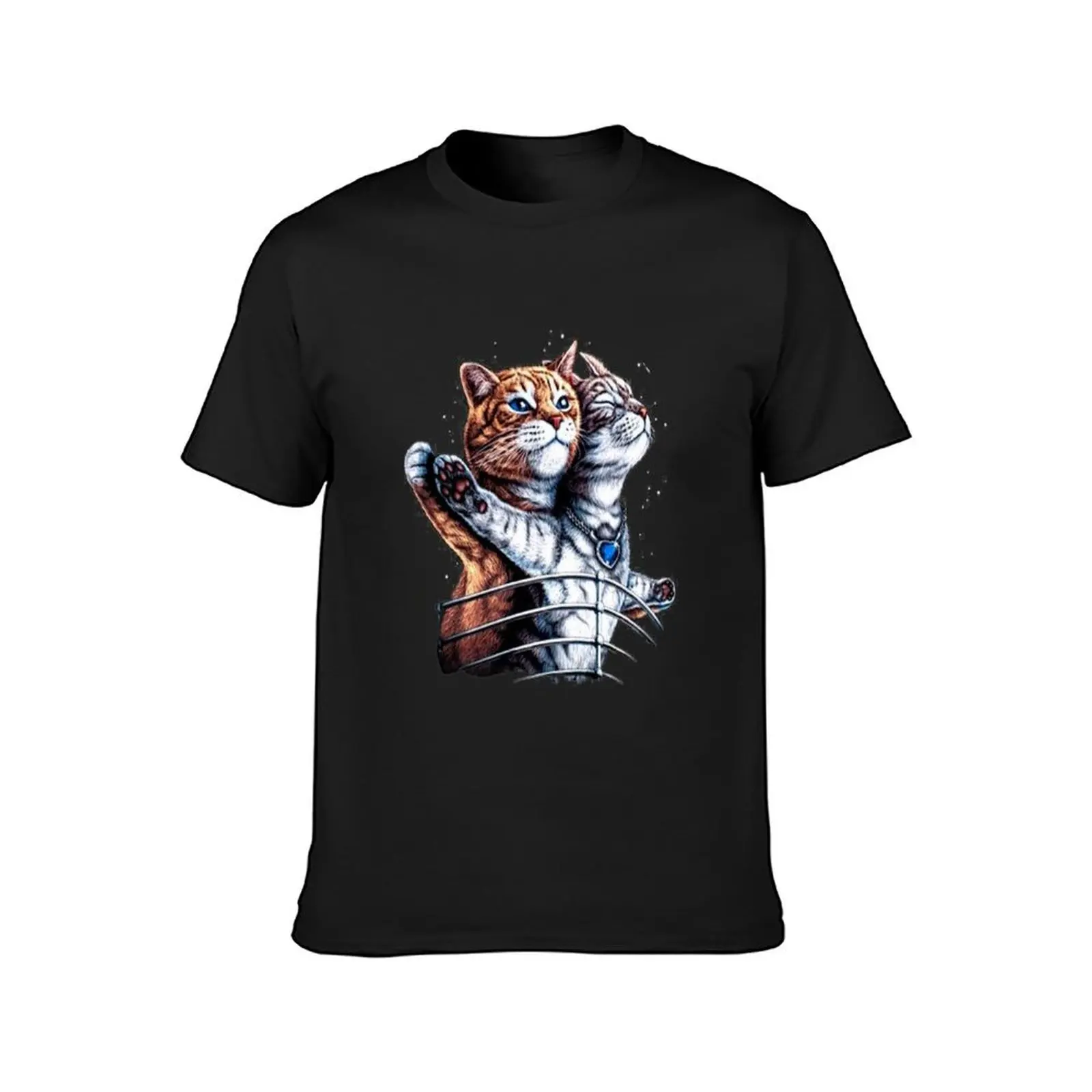 Titanic Cats T-Shirt summer tops vintage mens tall t shirts