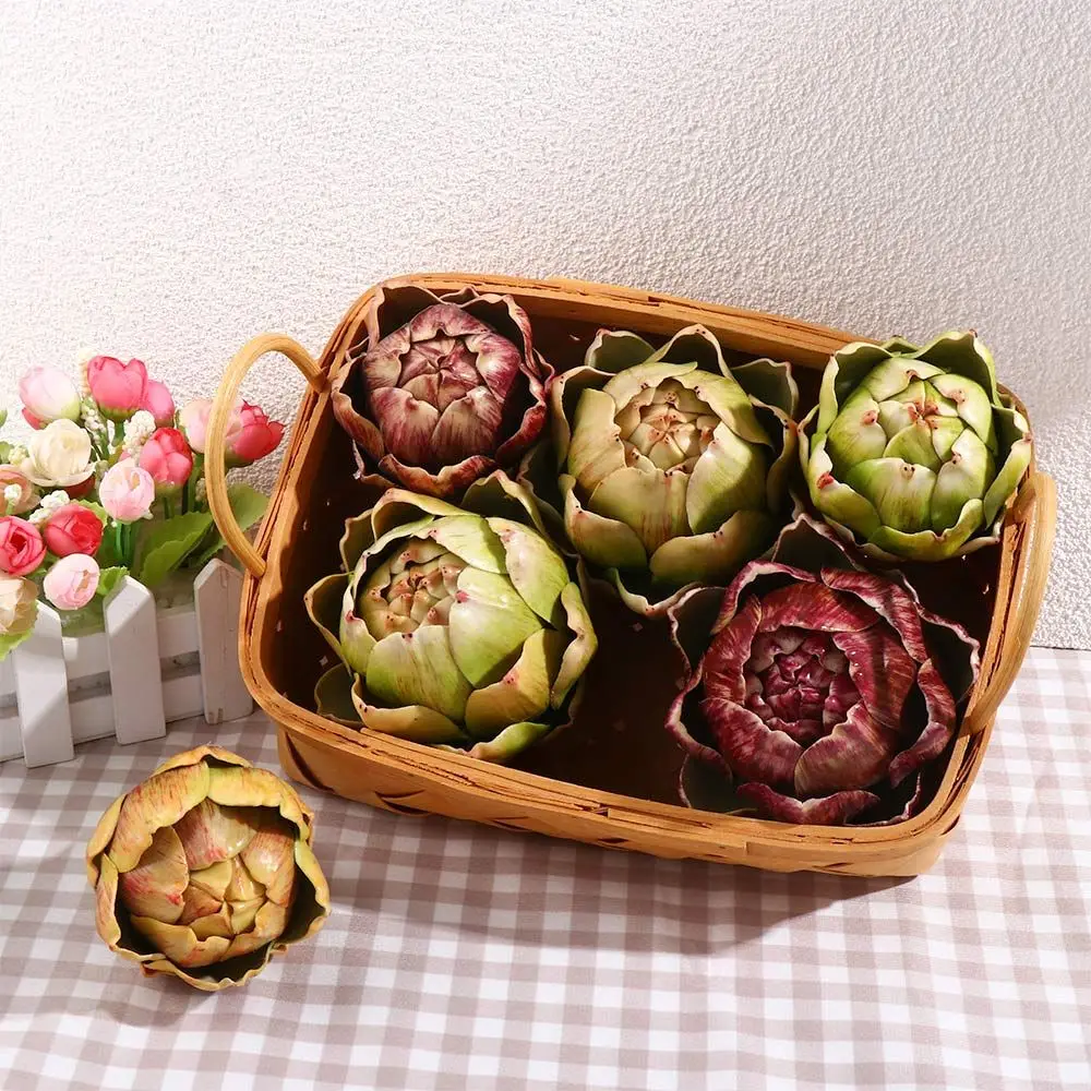 flower green vase filler kitchen home artificial decorations artificial artichoke home decorations faux artichokes