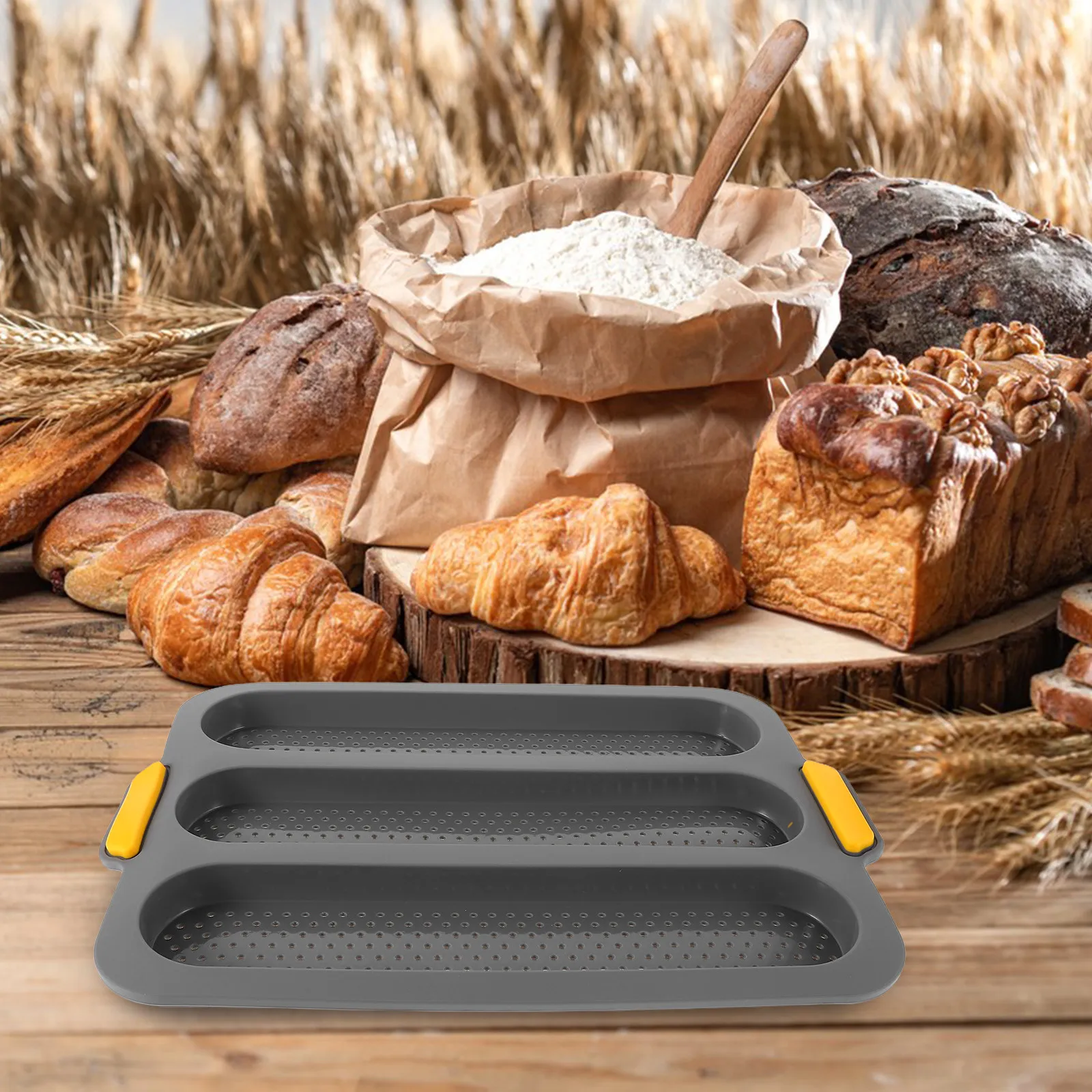 Steel Toast Mold Loaf Pan Bread Baking Nonstick Halloween Christmas Bread Loaf Pan Non Stick Bread Baking Pan Silicone Slot