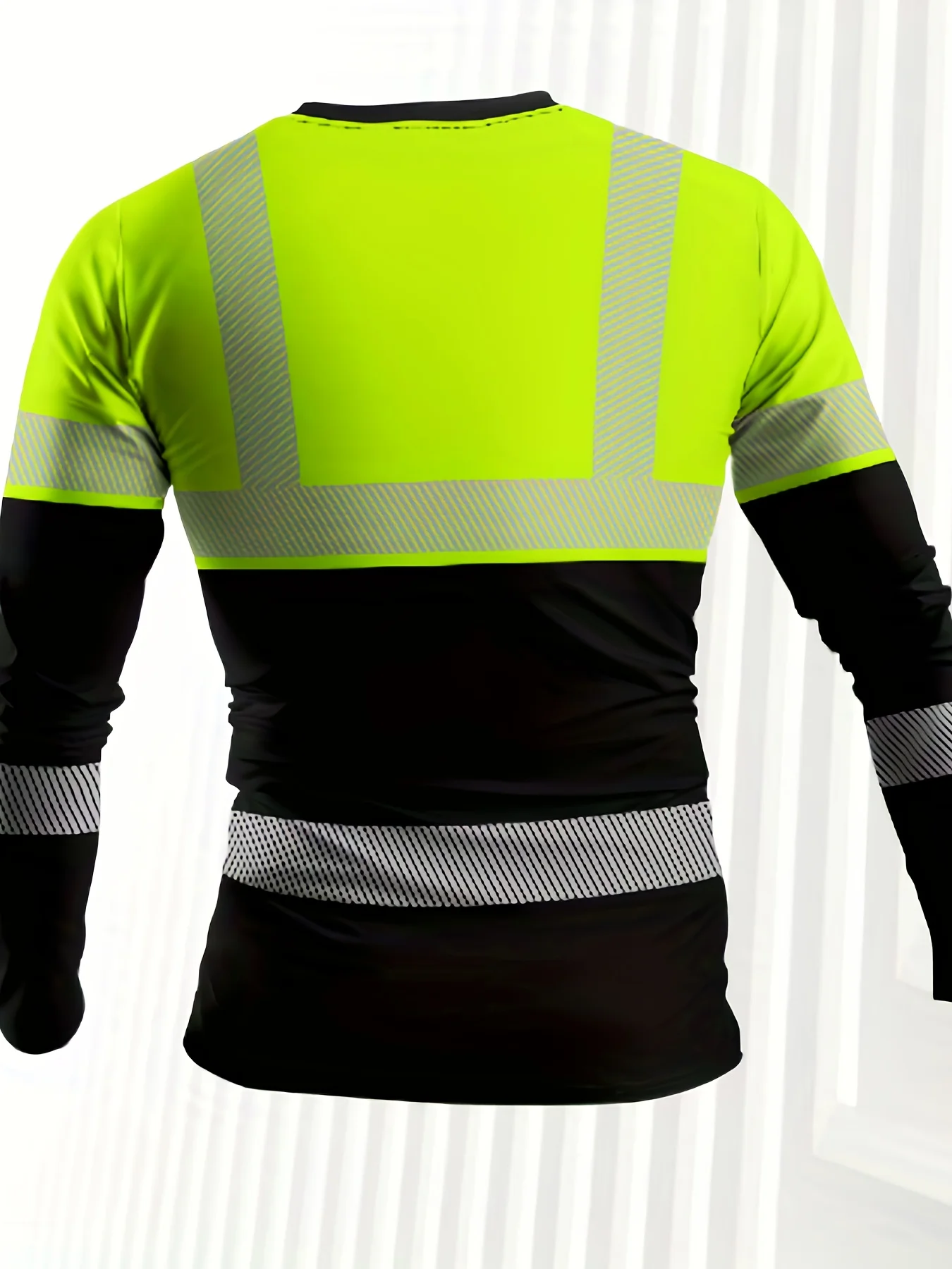 تي شيرت رجالي كاجوال مطبوع رقمي ثلاثي الأبعاد برقبة دائرية وأكمام طويلة يمكن ارتداؤه كطبقة داخلية مع ملابس رياضية في الخريف والشتاء #2