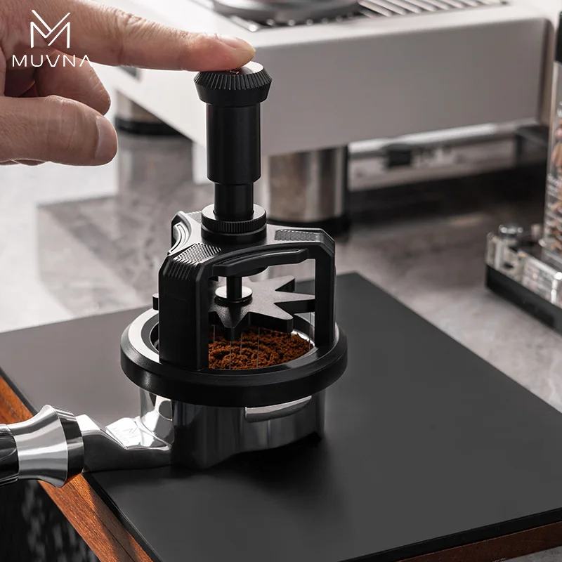 IN STOCK MUVNA Teemo Automatic Rotating WDT Tools Espresso Needle Distributor Anti-Clumping Rotatable Espresso Hand Tampers Gift