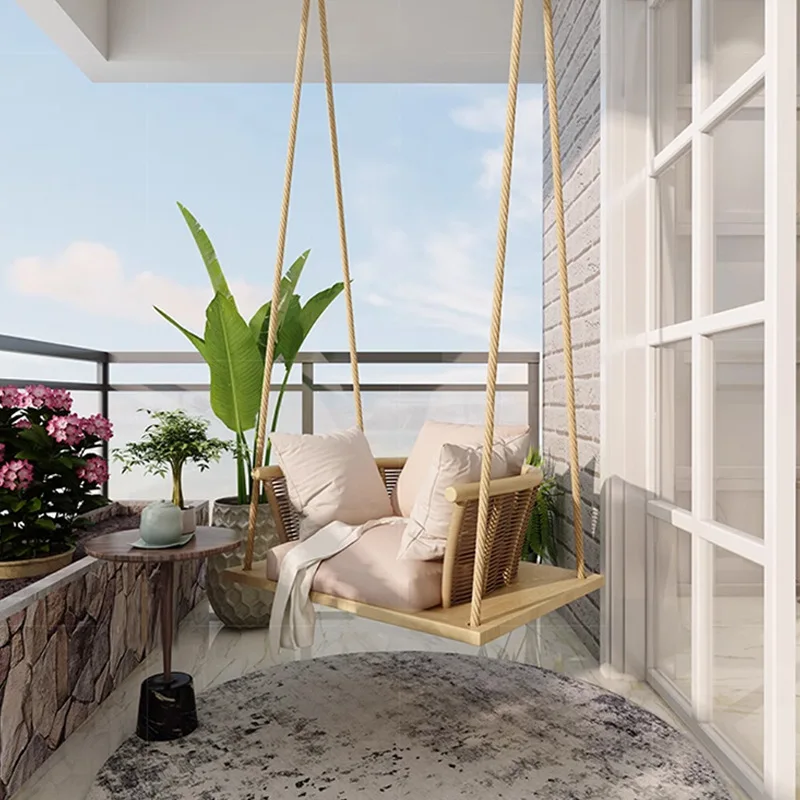 

Suitable for hanging chair swing indoor adult hanging basket rattan chair Nordic balcony rocking chair single courtyard outdoor