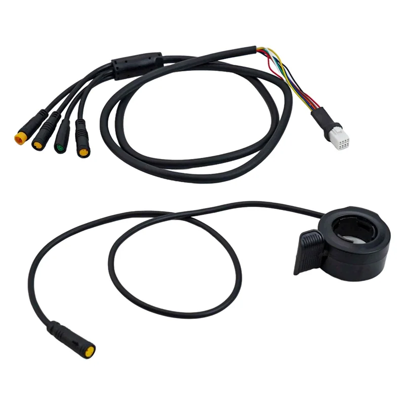 

E-Bike Motor Cable Set 1T4 For Bafang M400 G330 G510 M620 E-Bike Motor Cable Can/Uart 130X Throttle Included