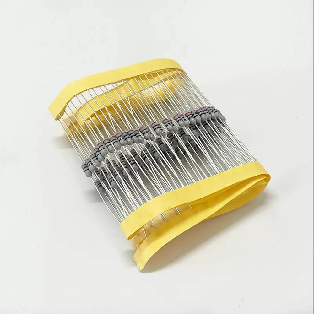 50PCS 1/4W 0.25 5% Wire Wound Resistor Fuse Winding Resistance 0.5 1 10 4.7 ohm