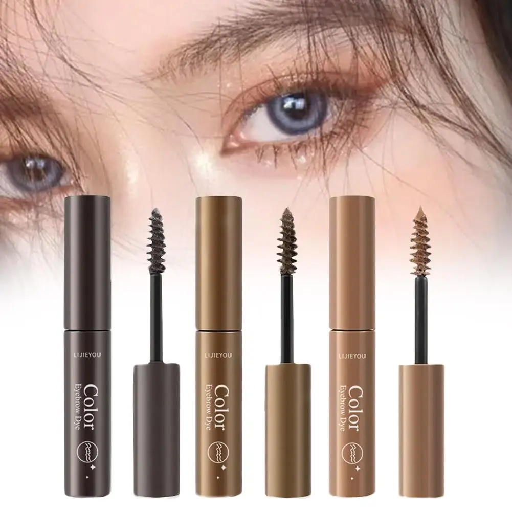 3 colori di lunga durata impermeabile mascara per sopracciglia crema per sopracciglia ombretto trucco bellezza strumenti comstic con pennello colorante gel per sopracciglia