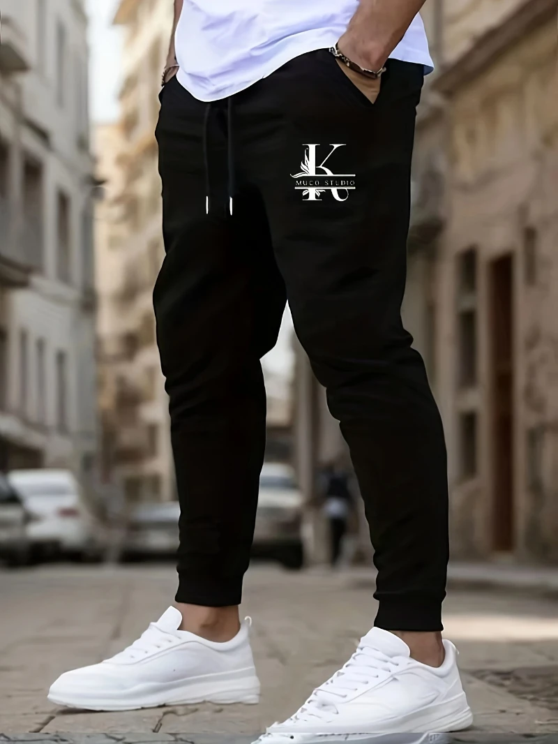 

2025 Autumn and Winter Mens Casual Joggers Cotton Polyester Blend High-end Luxury Is for Both Men and Women Gym