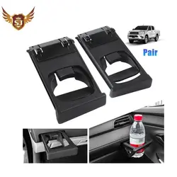 Black Wood Dash Cup Holder Set of 2 Car Interior For Toyota Hilux Vigo Fortuner 2004-2014  Left or Right