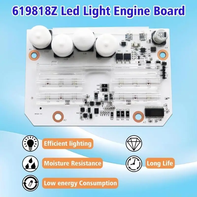 

U2JB 619818Z Наборы для замены платы двигателя, плата освещения для бассейна, печатная плата для цветного светодиодного для 2009