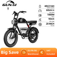 GUNAI-T Electric Bike For Adults Electric Mountain Bicycle Commuter E-bike With 1000W 48V21AH Battery  For Adult ebike