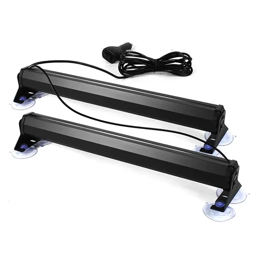 Imagen 2 del producto 80 LED de alto brillo estroboscópico de emergencia barra de luz de advertencia intermitente 26 modos de conmutación, enchufe de coche alimentado voltaje de funcionamiento de 12-24 V, T