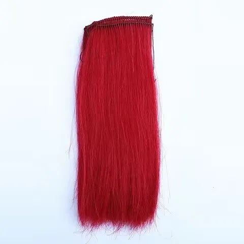 Horsehair cherry red cherry blossom real horsehair cherry blossom extended and thickened