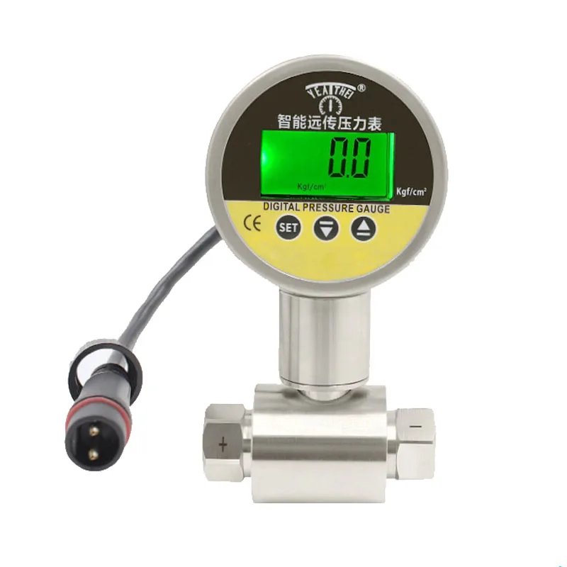 

304 stainless steel digital remote pressure gauge 4-20MA differential pressure gauge with Data Logger