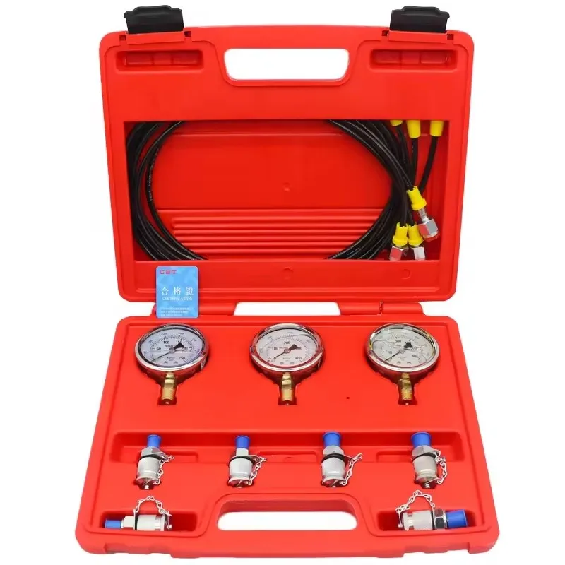 

A0019 Hydraulic Oil Pressure Gauge High Precision Excavator Hydraulic Pump Pressure Measurement Pilot Pump Combination Meter