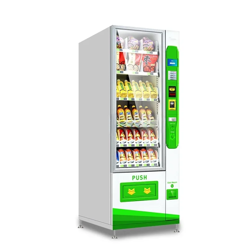Smart Vending Machine  Drink and Snack Vending Machine with Cooling Systerm Accept Customizabled