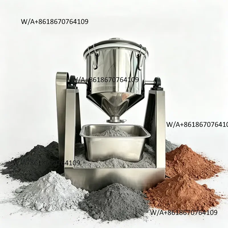 Laboratory Stainless Steel Servo Motor Automatic Rotary Drum Blending Machine for Uniform Mixing of Metal Powder and Granules