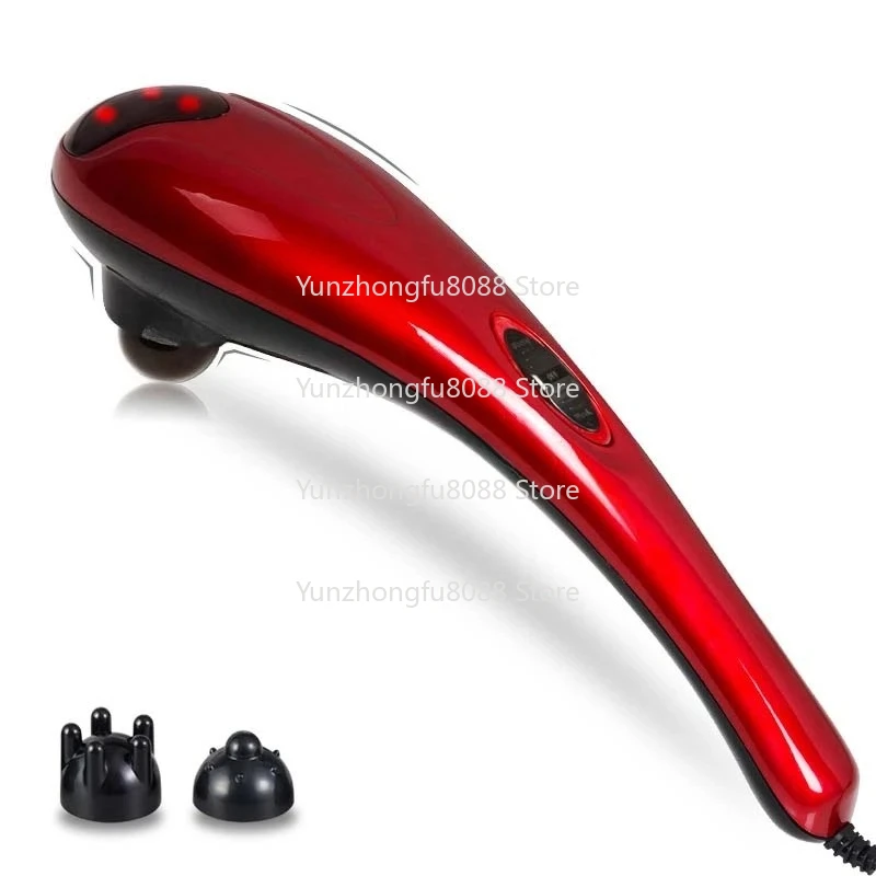 220V Electric Dolphin Massage Stick Cervical Massager Neck Shoulder Waist Home Massage Hammer Back Multifunctional Whole Body