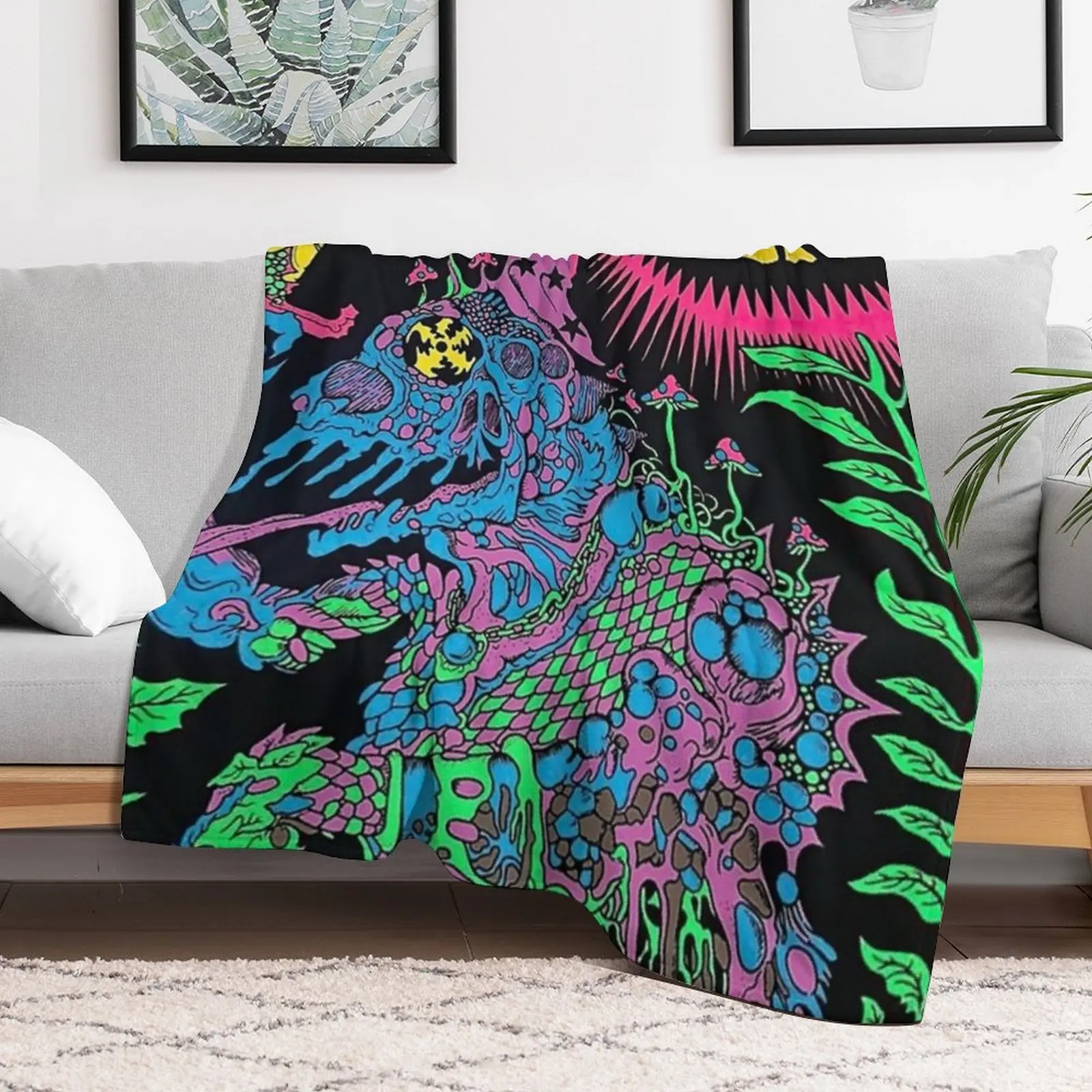 

King Gizz Tour poster classic Throw Blanket Stuffeds Loose Hairy Furry Blankets