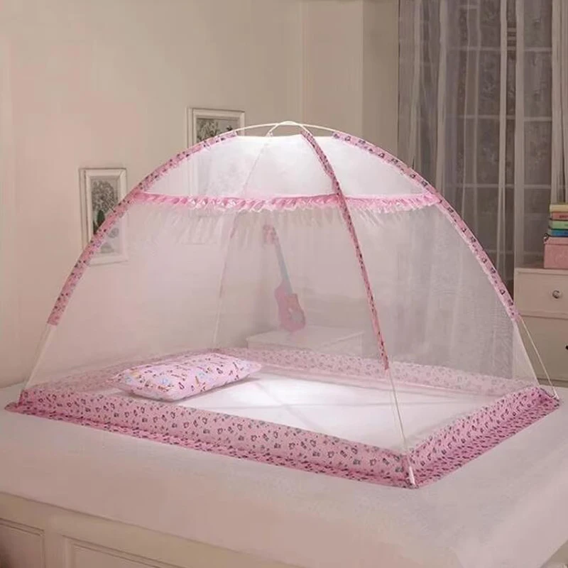 

Portable Foldable Newborn Anti-mosquito Cover Integrated Cartoon Children's Mosquito Net Baby Encrypted Mesh Yurt Mosquito Net