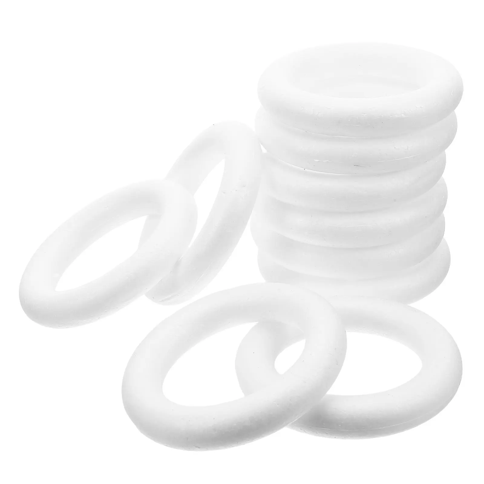 

10Pcs Blank Foam Circles for DIY Crafts Painting Cutting Gluing Polishing Party Christmas Decor Kids Hands on Activity Supplies