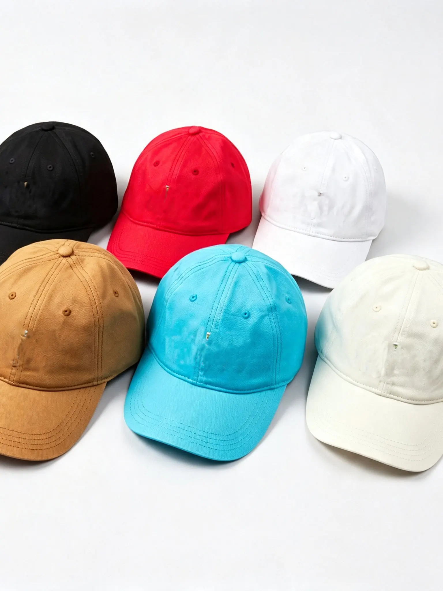 Breathable Sports Baseball Cap Unisex Cotton Adjustable Strap Curved Bill Sun Protection Multi-Color Available Men's Women's Hat
