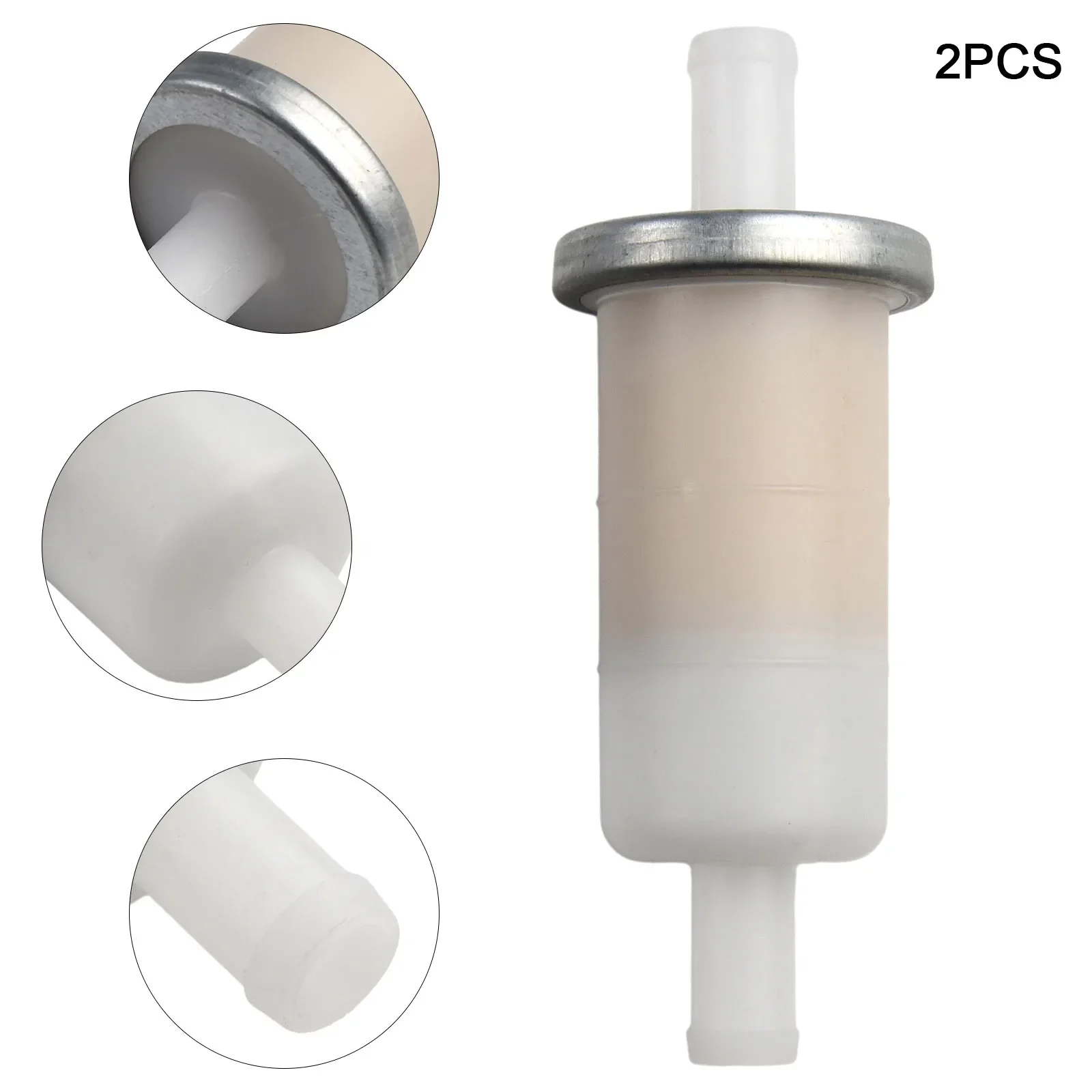 

High Quality 2 PCS Brand New 1-1/4\" Diameter Fuel Filter Direct Replacement 3-7/8\" For 9.5mm Or 3/8\" Fuel Lines