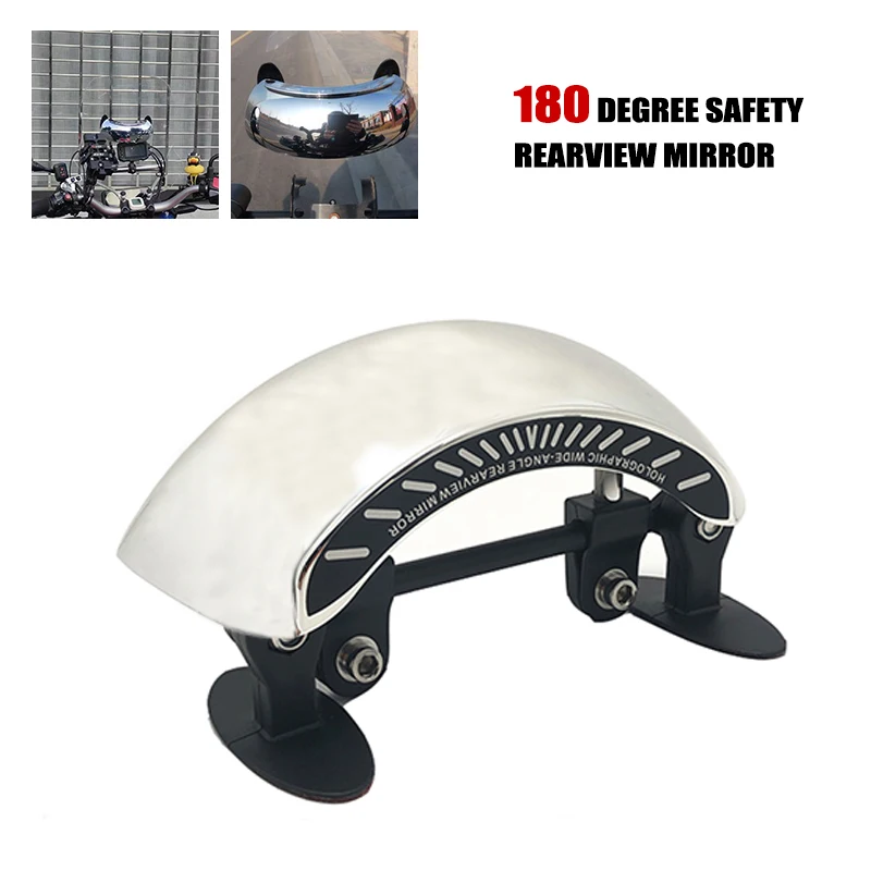 

For Honda NC750X CB400X CB500X CB650R X-ADV750 GL1800 Motorcycle Accessories 180 Degree Holographic Wide angle Rear View Mirror