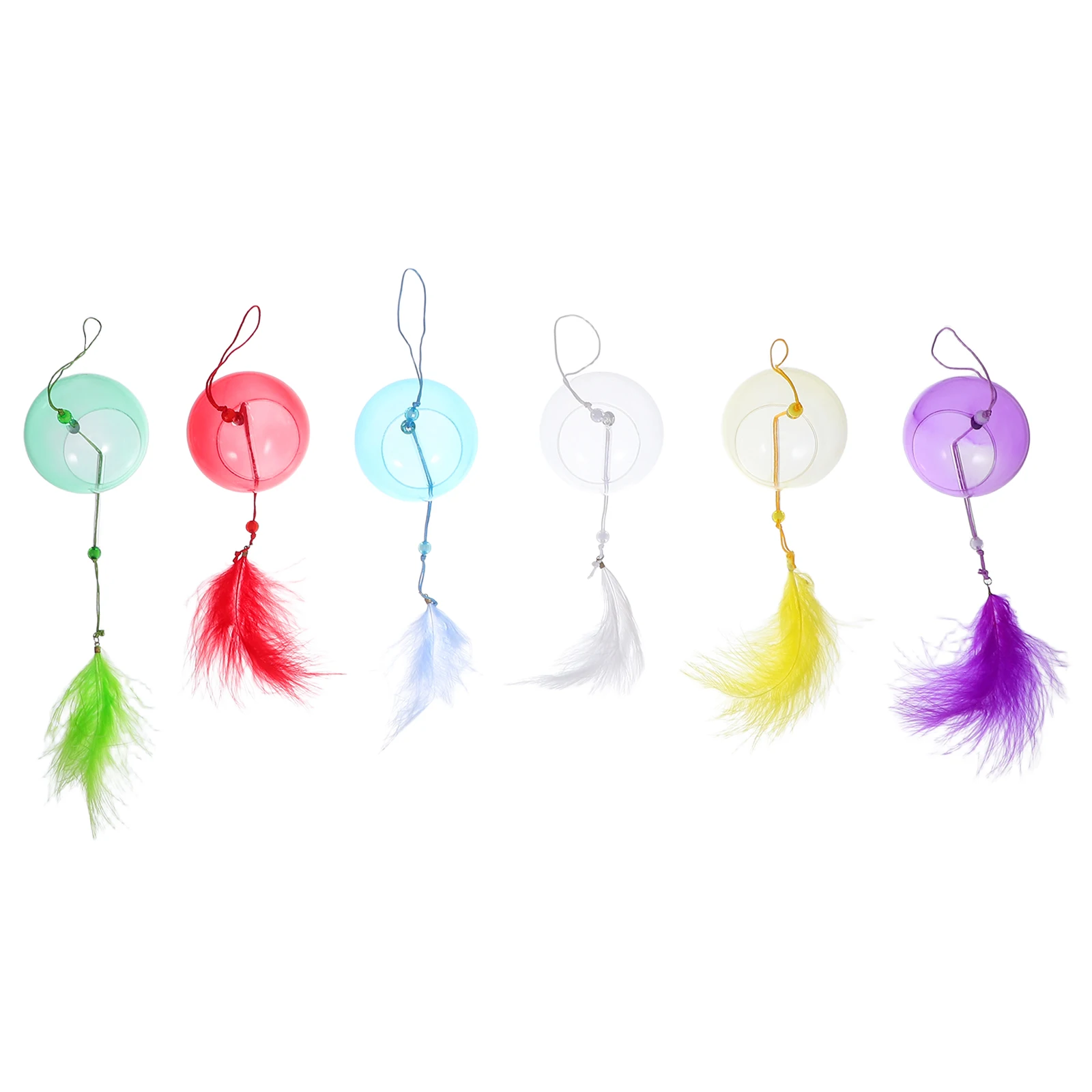 

6Pcs Japanese Glass Wind Chimes Colorful Edo Design Balcony Patio Hanging Decoration Melodic Tones New Home Wind Chime