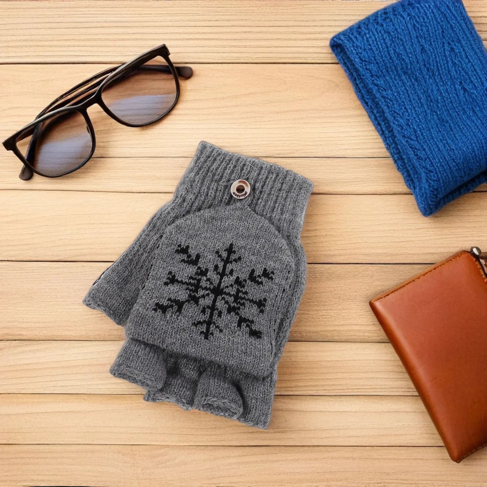 

1 Pair USB Heated Gloves Electric Rechargeable Fingerless Warming Mittens Winter Gloves Women Office Driving Grey Hand Warmers