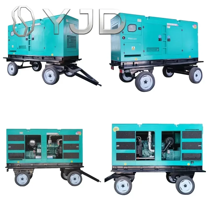 20KW 30KW 50KW 100KW 250KVA 200KW Single Phase Generator Set Mobile Trailer Silent Box Deep Sea Module Remote Start