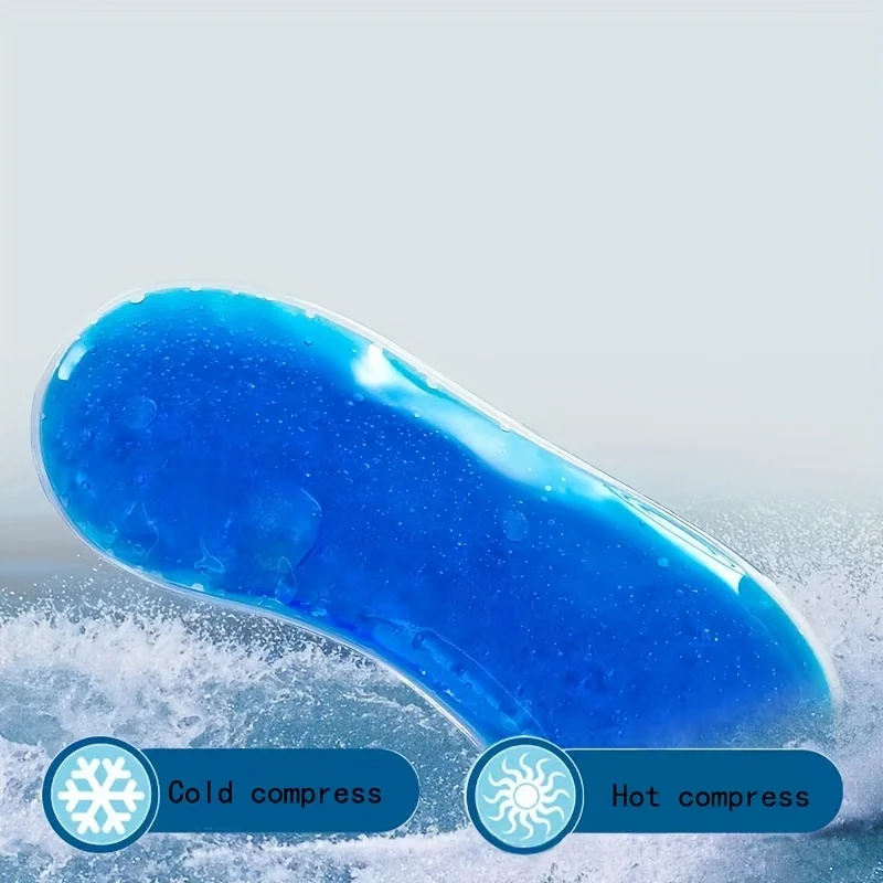 Bolsa de hielo refrescante para mascarilla de ojos en verano, bolsa de hielo de gel de doble uso para terapia de calor y frío, paquetes de hielo y calor de PVC