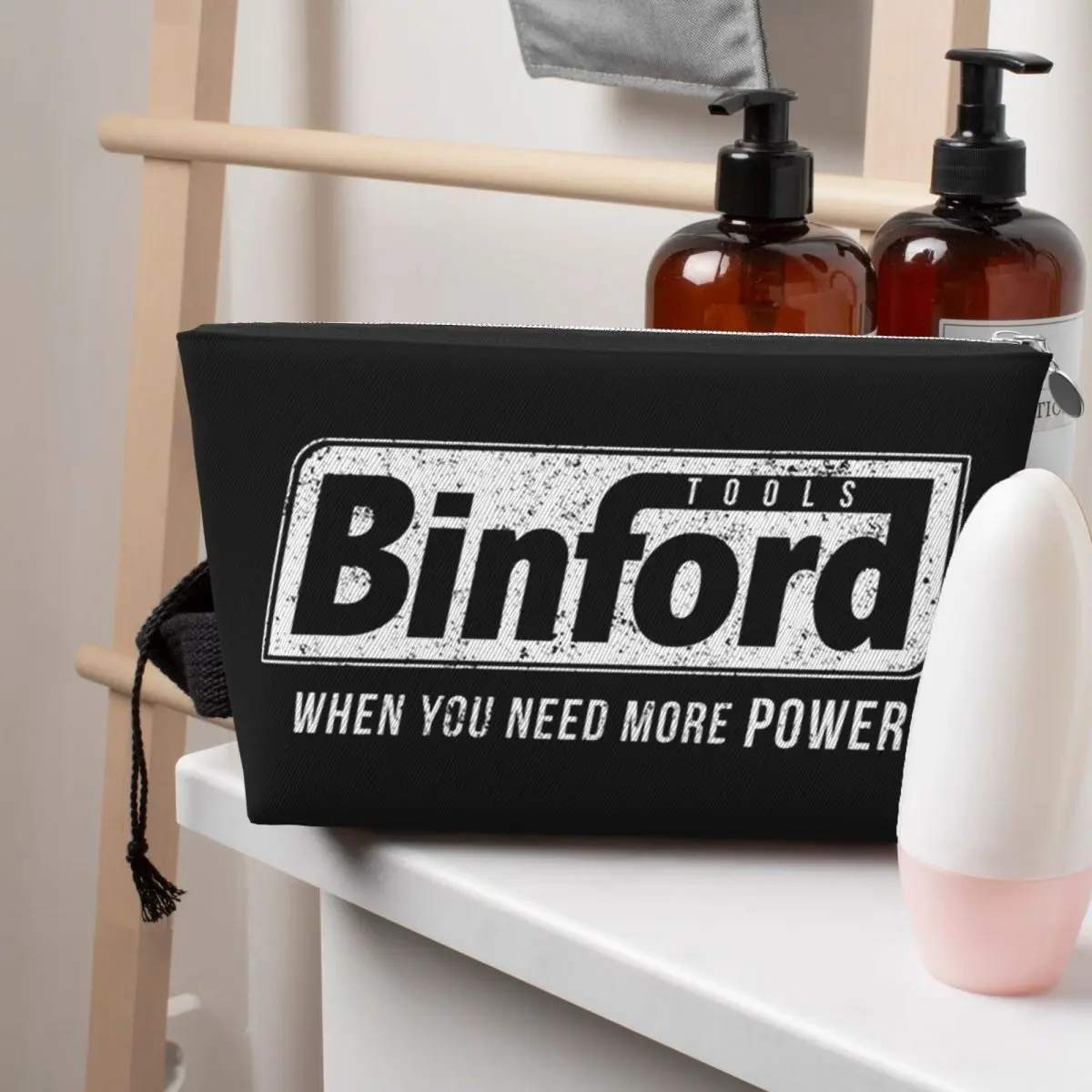 

Binford Tools Women Cosmetic Bag Travel Makeup Organizer Pouch Toiletry Storage Dopp Kit Box