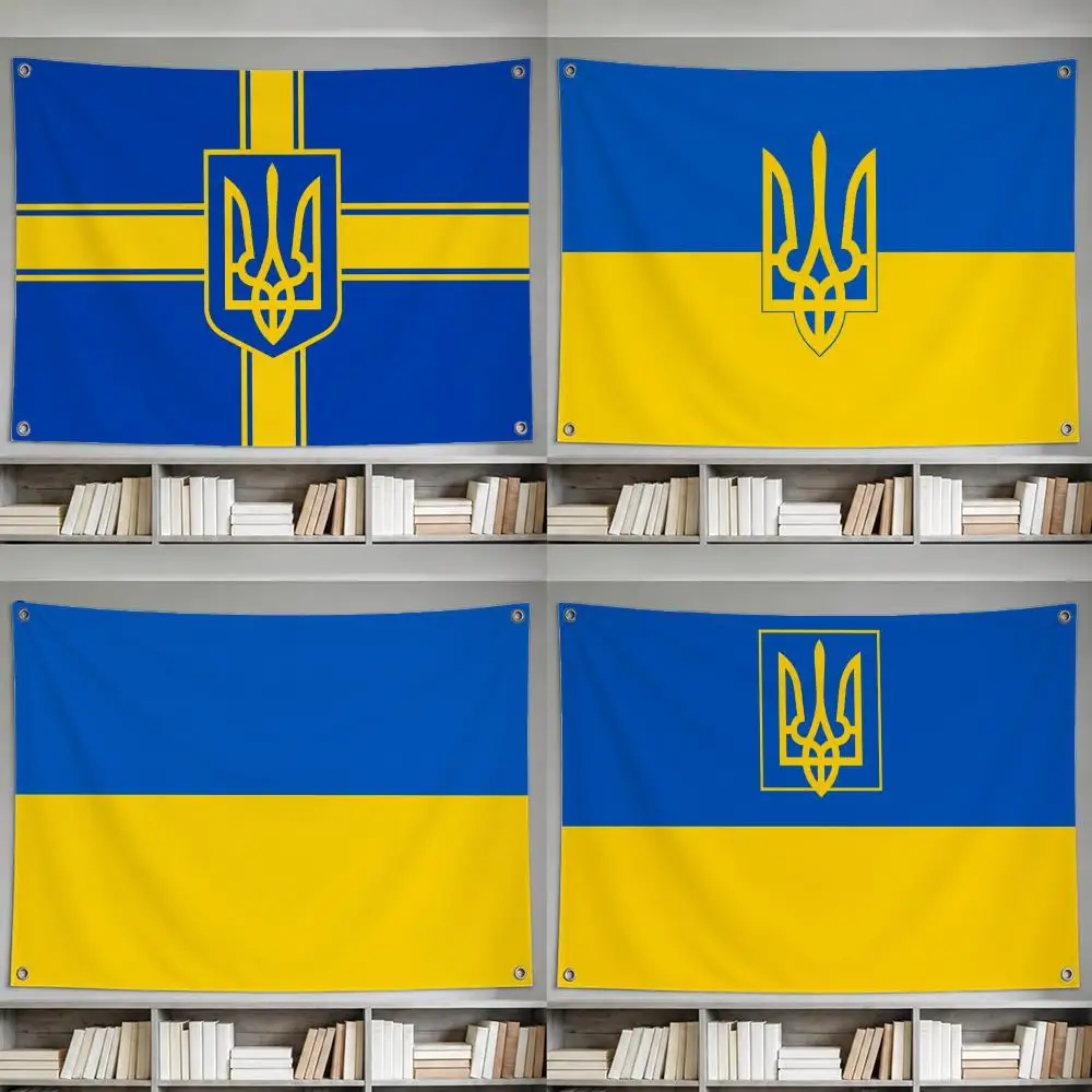 Flag of Ukraine Flags decor flag banner,wall hanging flag,indoor outdoor wall decor,yard garden porch patio
