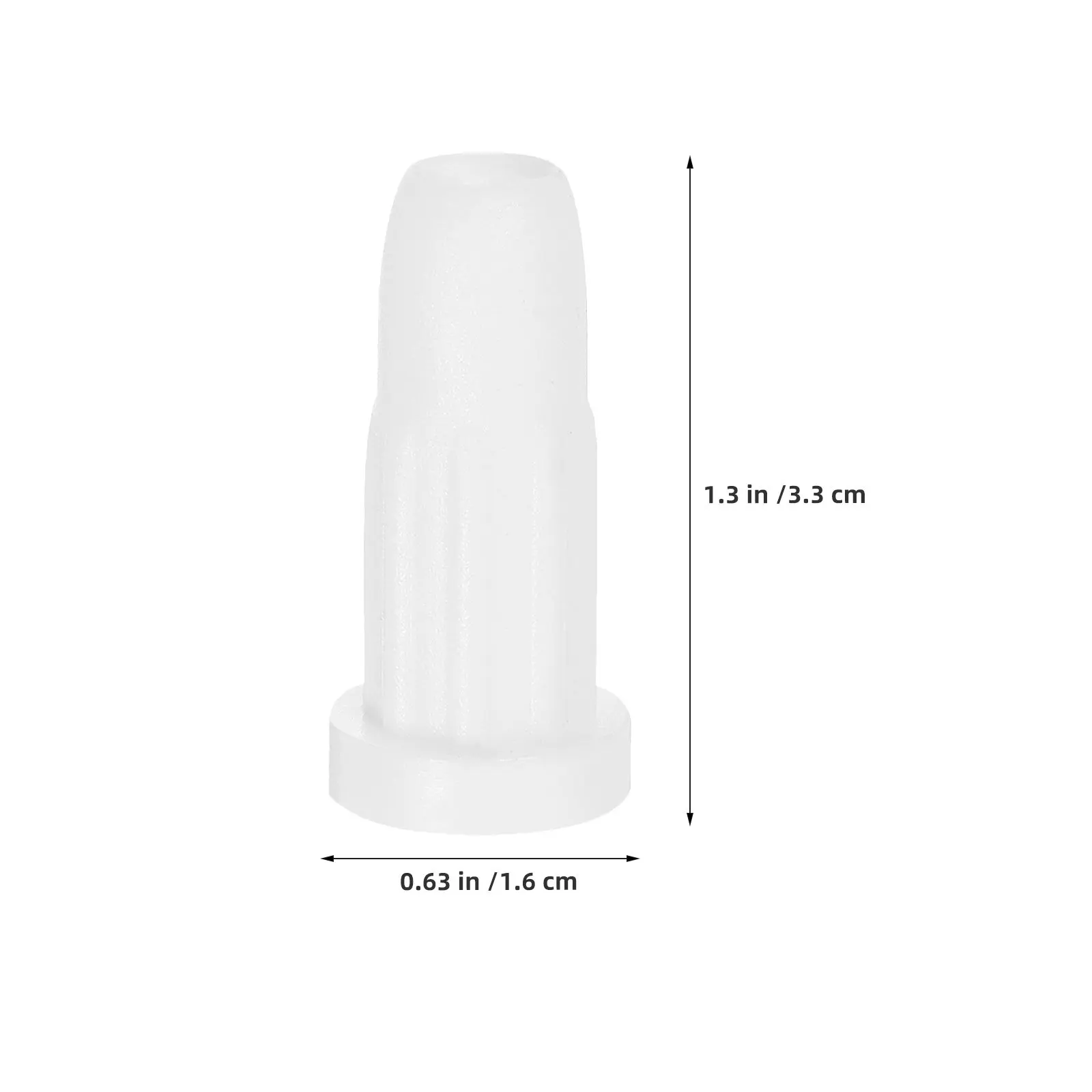 Image 6: 50 pièces de douilles de remplacement en plastique blanc pour roulettes de lit bébé, pieds de meubles, roulettes de chaise, sol de chambre d'enfant