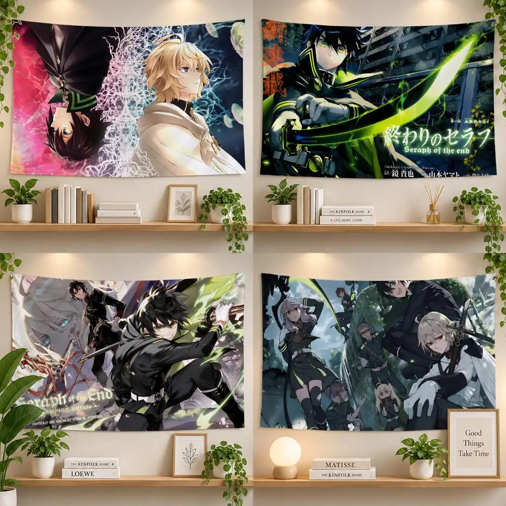 Anime Seraph End Vampire Flags Personalized Banner Flag Room Dorm Camping Picnic Garage Bar Outdoor Wall Decor