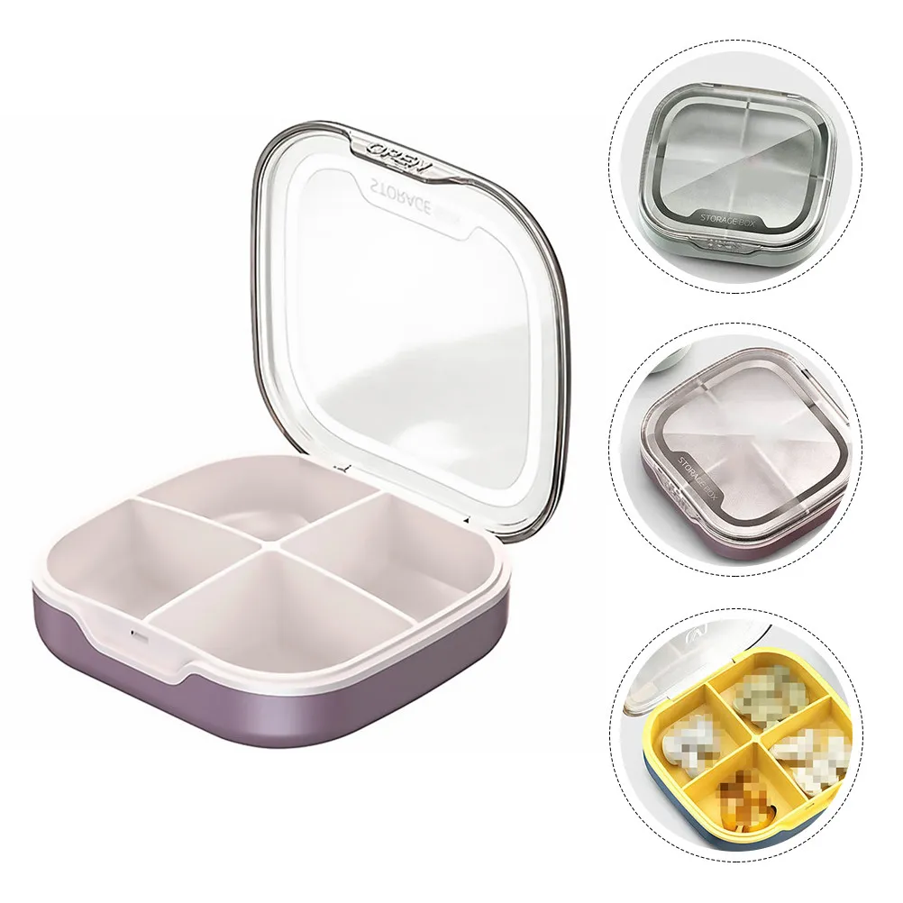 

1Pcs Medicine Organizer Pill Storage Box Portable Mini Plastic Case Travel Pill Holder Multiuse Container for Home Office