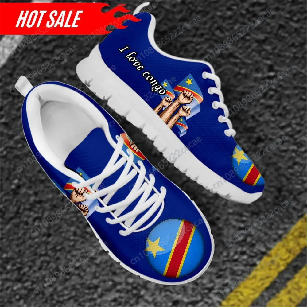 

Shoes for Women Congo Flag Print Spring Summer Comfort Flats Shoes Women Sneakers Casual Zapatillas Chaussure Femme