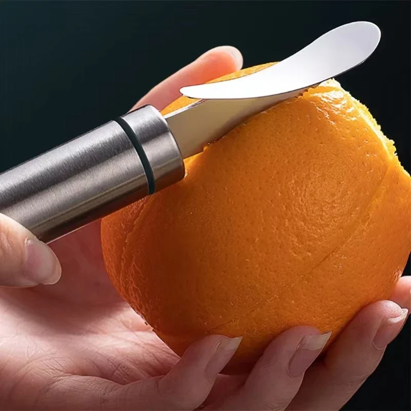 Pelador de naranjas de acero inoxidable 304, pelador de limón simple, herramientas para frutas y verduras, pelador de naranjas, herramientas de cocina, 1 ud.