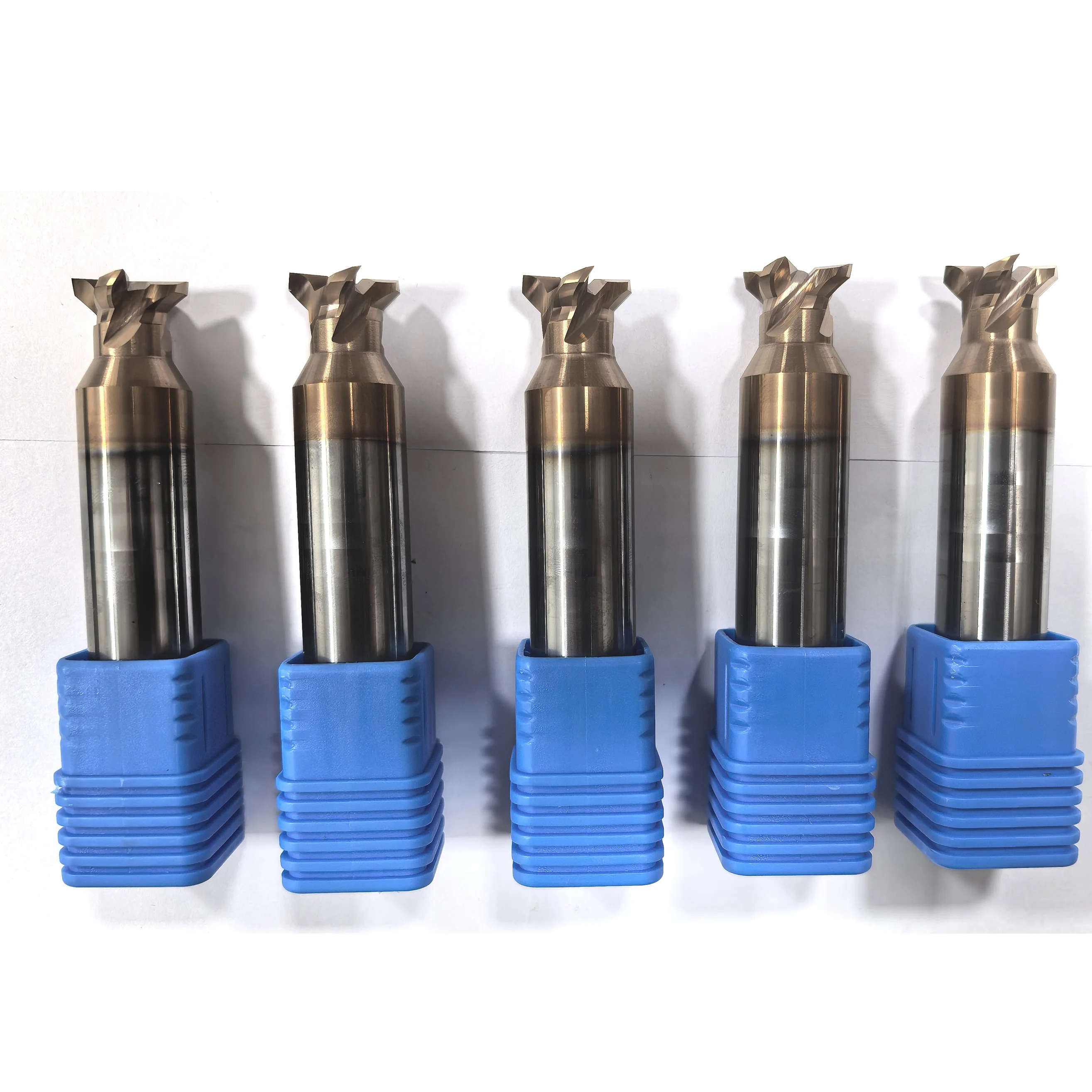 

TiALN Bronze Coated Custom Dovetail Fixture Tool 4F End Mill for Hard Steel