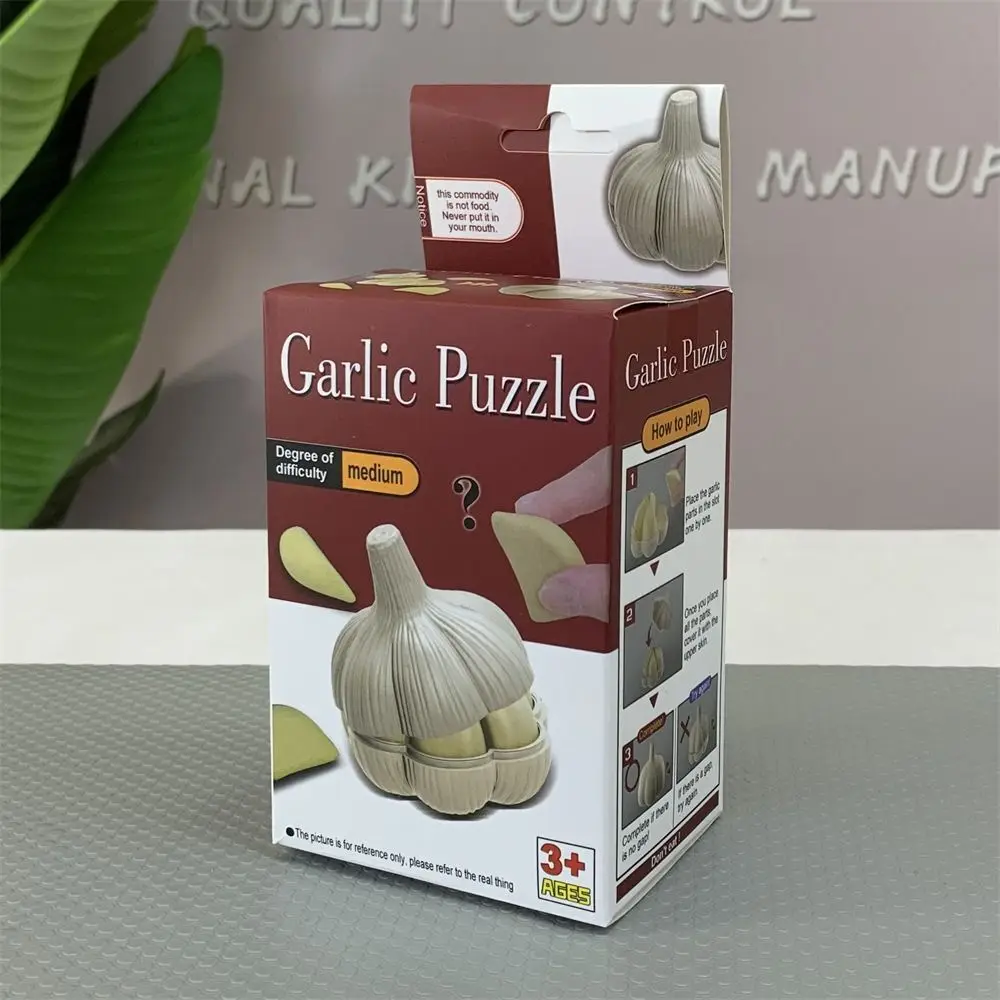 

Early Educational Montessori Garlic Puzzle Toys Sensory Toys 3D Simulation Garlic Model Cognition Intelligence Kids