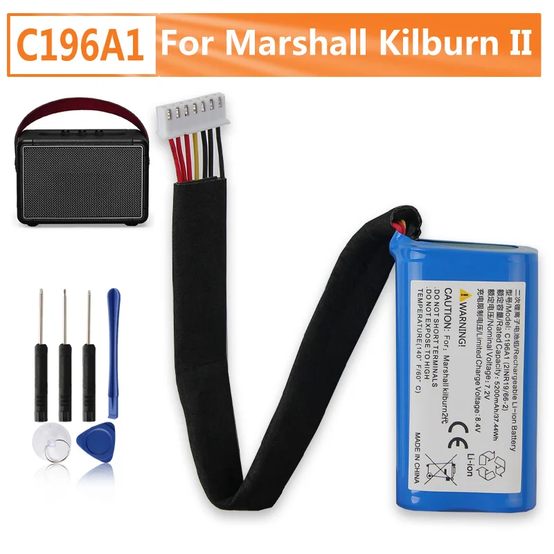 

Сменный аккумулятор C196A1 для Marshall Kilburn II Bluetooth-динамика