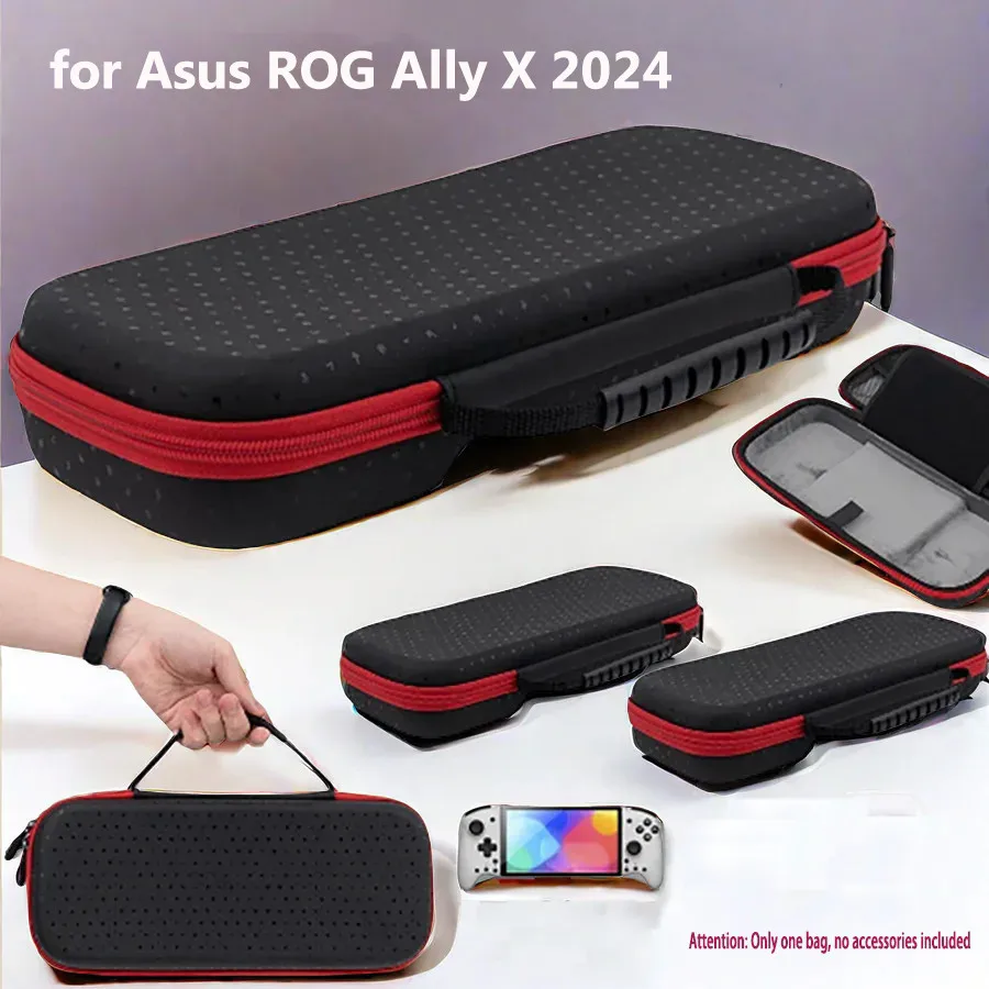 For Asus Rog Ally X 2024 Controller Carrying Case Storage Bag Gamepad Protection Box Travel Case Console Screen Protector