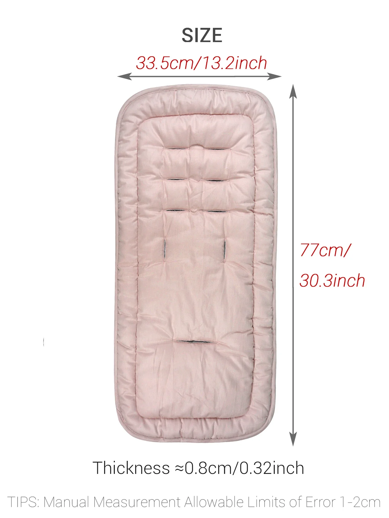 Comfortabele Katoenen Kinderwagen Pad Vier Seizoenen Algemene Zachte Zitkussen Kind Winkelwagen Zitmat Kinderwagen Kussen Voor 0-27M