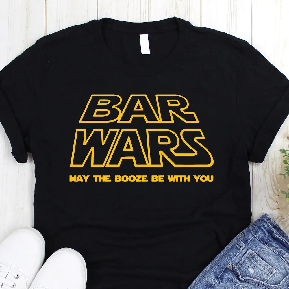 Drinker T Shirt Drink Lover Bar Wars Dad Men Beer Party Funny