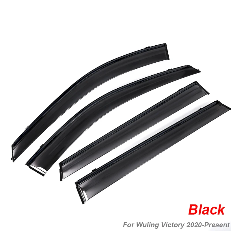 4pcs For Wuling Fighting Asta Fighting 2020-2023 Car Window Awnings Shelters Protection Visor Rain Sun External Auto Accessories