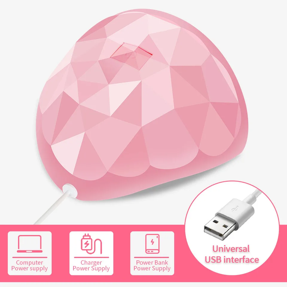 Lámpara LULAA de 54W USB UV LED para uñas, accesorios profesionales, secadora para todo tipo de manicura 3