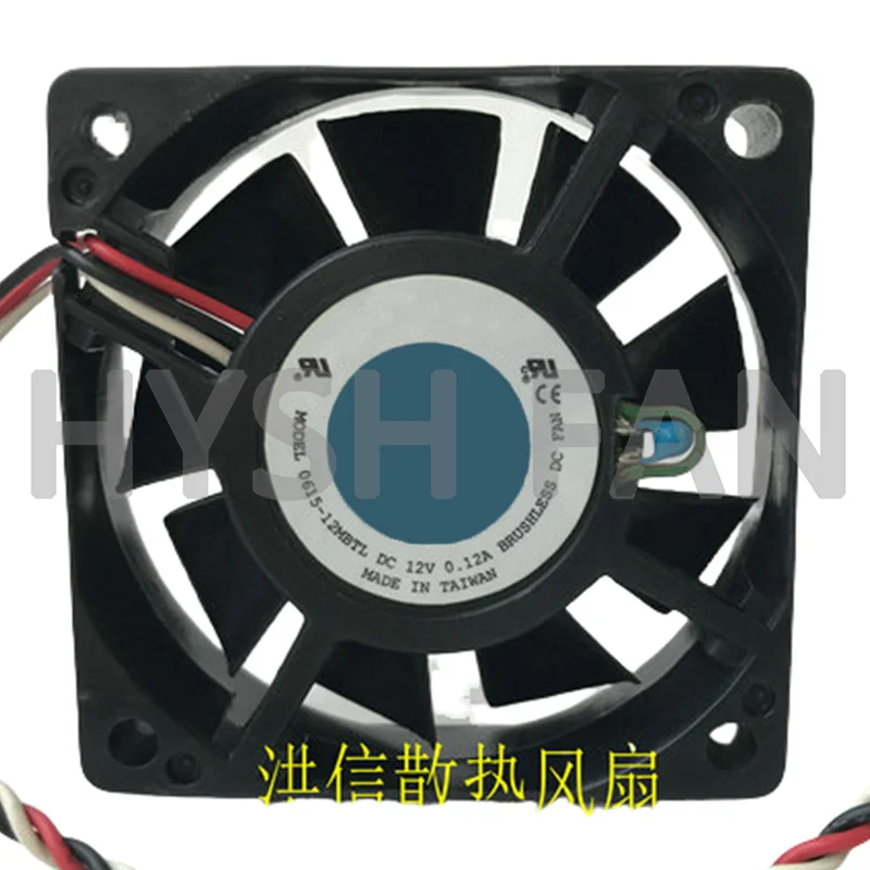 

6015 0615-12MBTL DC12V 0.12A 6CM CPU Temperature Controlled Cooling Fan