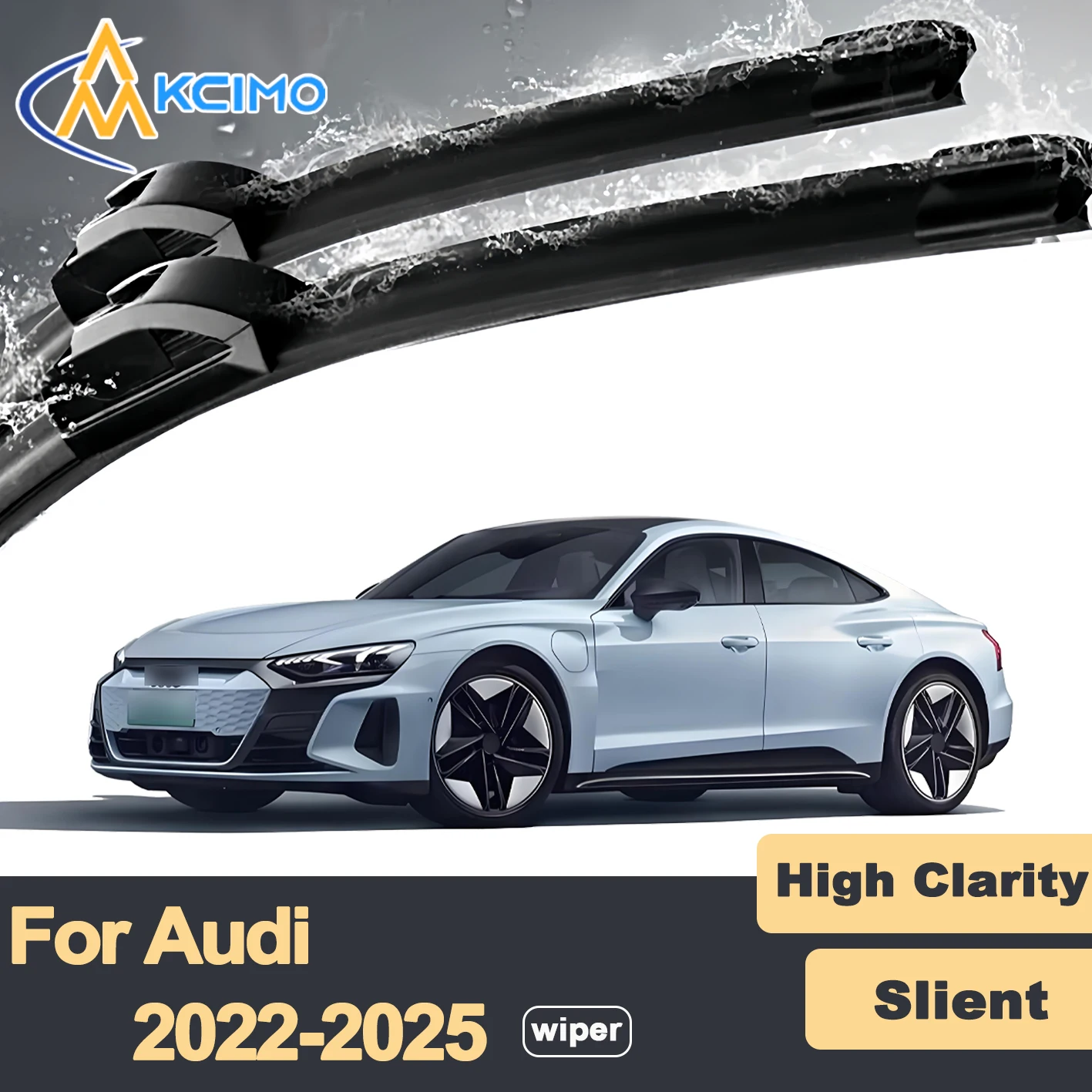 

Premium Rubber Durable Silent Windshield Wiper Blades 2pcs for Audi e-tron GT 2022-2025 Front Wiper Blades Set