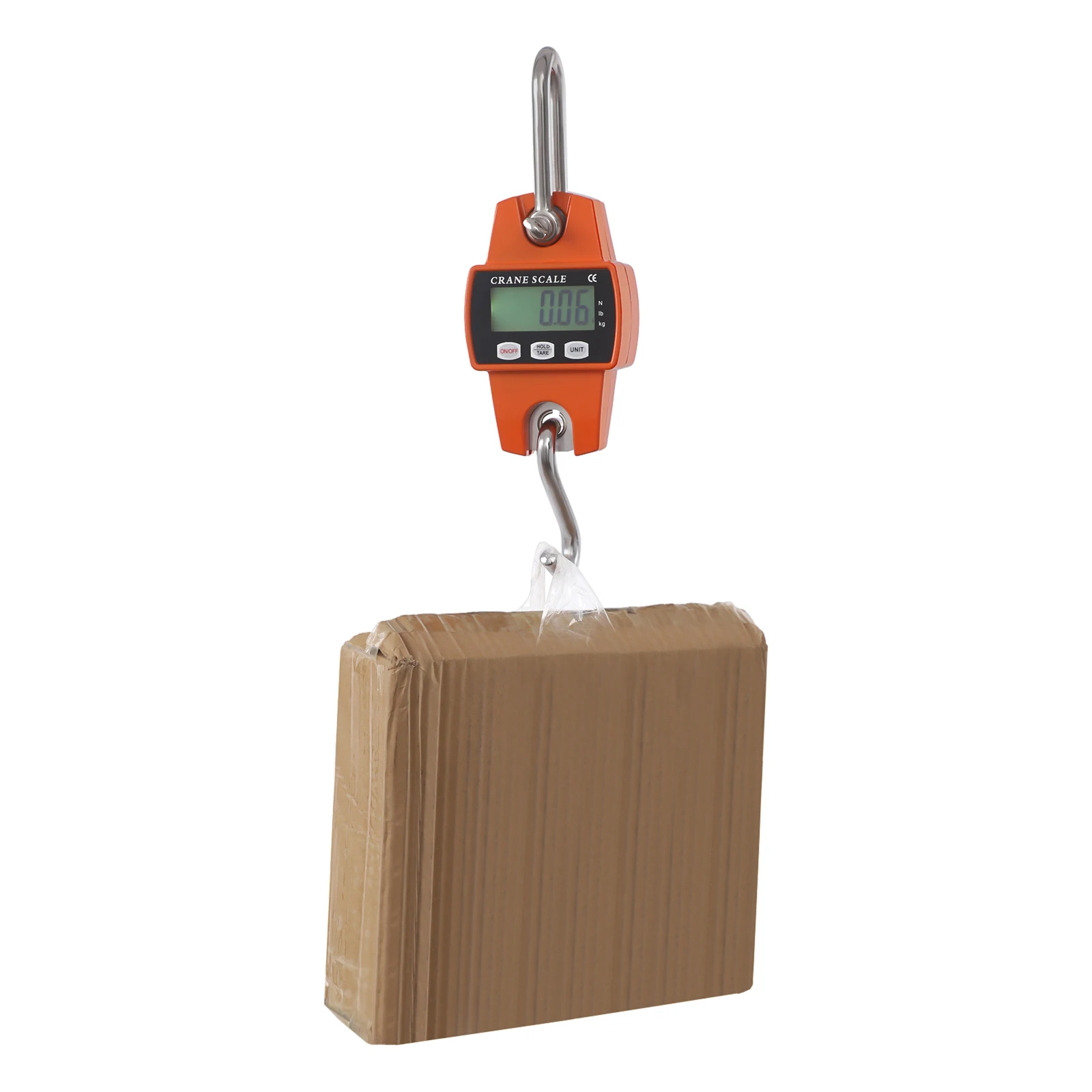 300KG Digital Hanging Scale, Crane Scales with LCD Display, Electronic Crane Scale for Warehouses, Workshops, Logistics