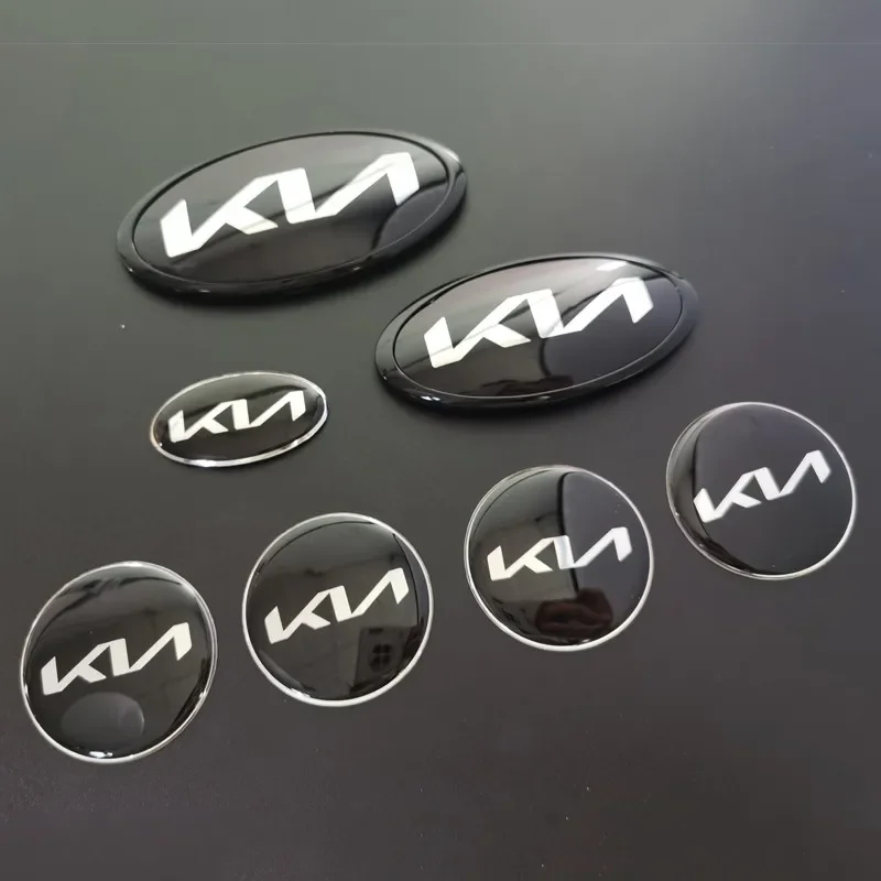 Car Front Hood Trunk Emblem Steering Wheel Logo Sticker for KIA Sportage K3 K5 K9 Rio Forte Optima Sorento Ceed Niro Sedona Soul - view 4
